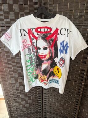 *NEW*Sz XS*Mens* Lost Intricacy *Front Page Mag Graphic T-Shirt